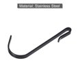 thumbnail image 4 of 10pcs Stainless Steel J Shaped Hooks, Clip-on Hook Wire Rack Hook for Kitchen Bathroom Wire Shelf Silver, 4 of 6