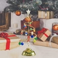 thumbnail image 4 of Christmas Tree LED Light,Christmas Table Lamp Decorative Desk Lamp, Ornaments Night Light Crystal Lamp LED Modern Crystal Decor for Desktop, Living Room, Christmas Decoration (Gold), 4 of 5