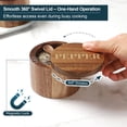 thumbnail image 4 of Salt Cellar Timtopno Elegante madera de acacia con cuchara y tapa, 180 ml, 4 of 6