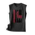 thumbnail image 4 of TDYHUAO Womens Crew Neck Tank Tops 4th of July American Flag Print Top Sleeveless Patriotic Tees Casual Cami Shirts Blouses, 4 of 4