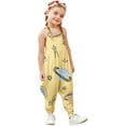 thumbnail image 1 of Stylish Girls Romper Jumpsuit Adorable Printed Design Playful Toddler Outfit Comfortable Soft Material Everyday Wear For, 1 of 3