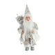 thumbnail image 5 of Colección de adornos de escritorio de figuras de Papá Noel de Navidad Figura de Papá Noel de pie Papá Noel Sostenga la campana de plata, 5 of 9