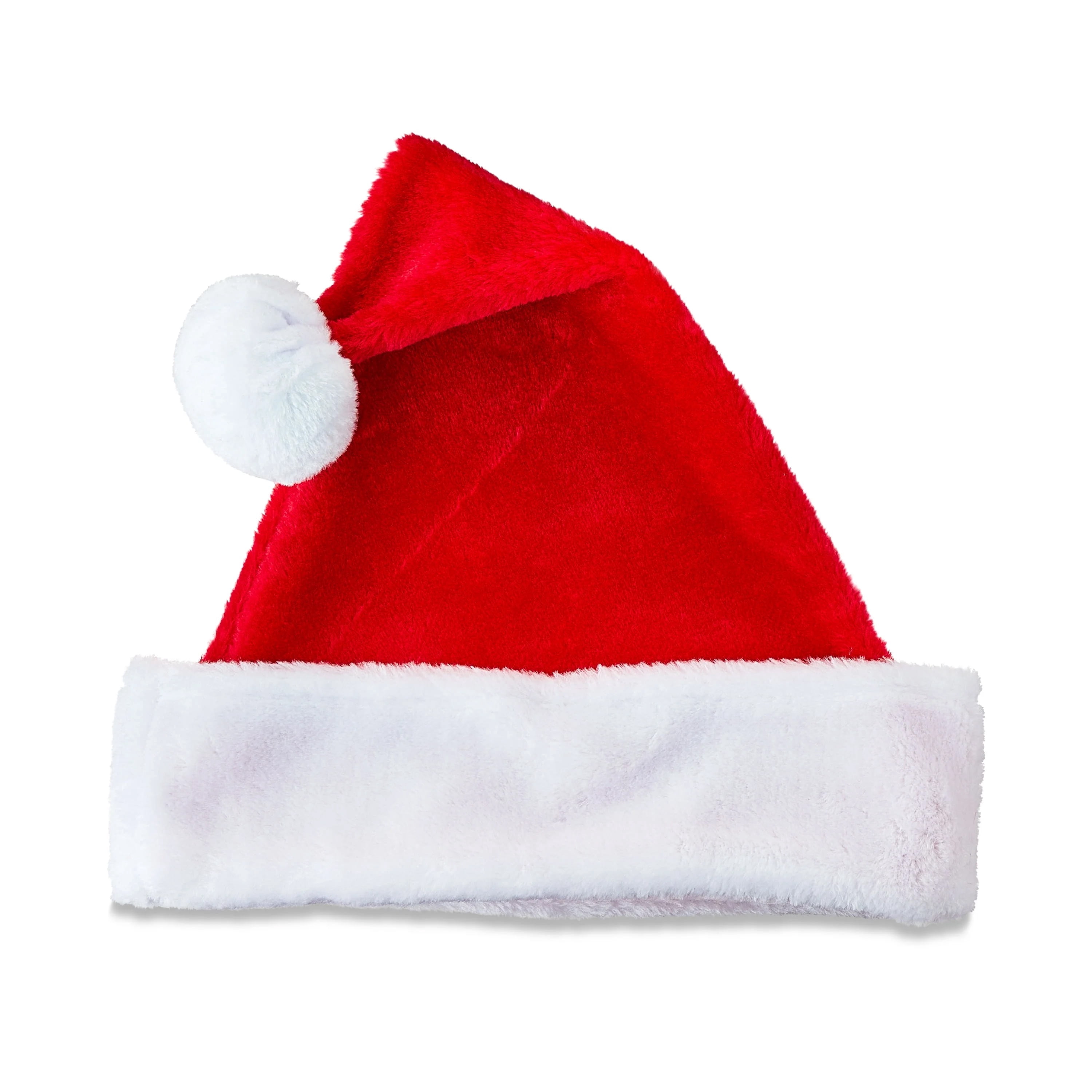Large Plush Santa Hat, Red and White, 16", by Holiday Time