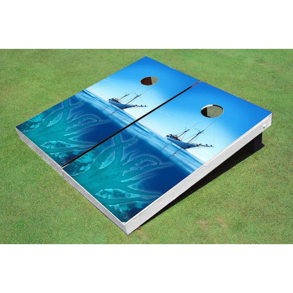 Ship Kraken Themed Cornhole Boards