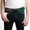 thumbnail image 2 of Adjustable Belt, Clamp Buckle, Cut-to-Fit, Marvin the Martian Poses Black Turquoise, 2 of 3