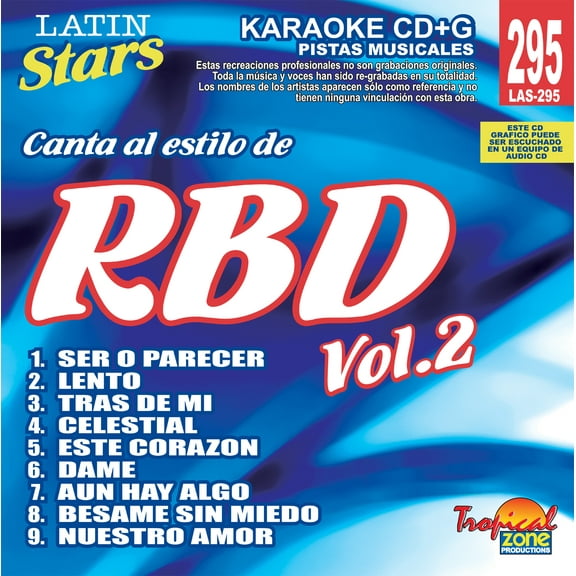 Karaoke Latin Stars 295 RBD Vol. 2