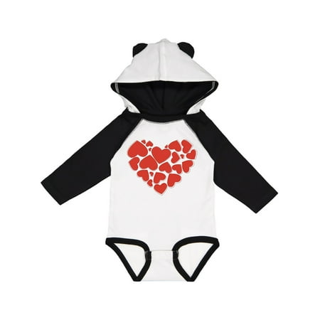 

Inktastic Love Romance Hearts Valentine - Red Gift Baby Girl Long Sleeve Bodysuit