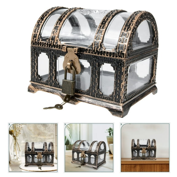 SWETRACE Pirate Chest Jewelry Box Assorted Color 1Pcs 5.50X4.13X4.32in