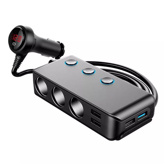 sweethay Divisor de enchufe de coche, adaptador de corriente automático de carga, electrónico de mejora de Control de una tecla Interior Teléfono y Comunicación