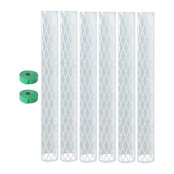 Poste para plantas, portátil, apilable y reutilizable, herramienta de jardinería para balcón, resistente y práctico, de malla para jardín, soporte portátil para plantas. 6 piezas
