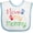 White and Blue, variant on Inktastic I Love My Mommy Handprints Boys or Girls Baby Bib