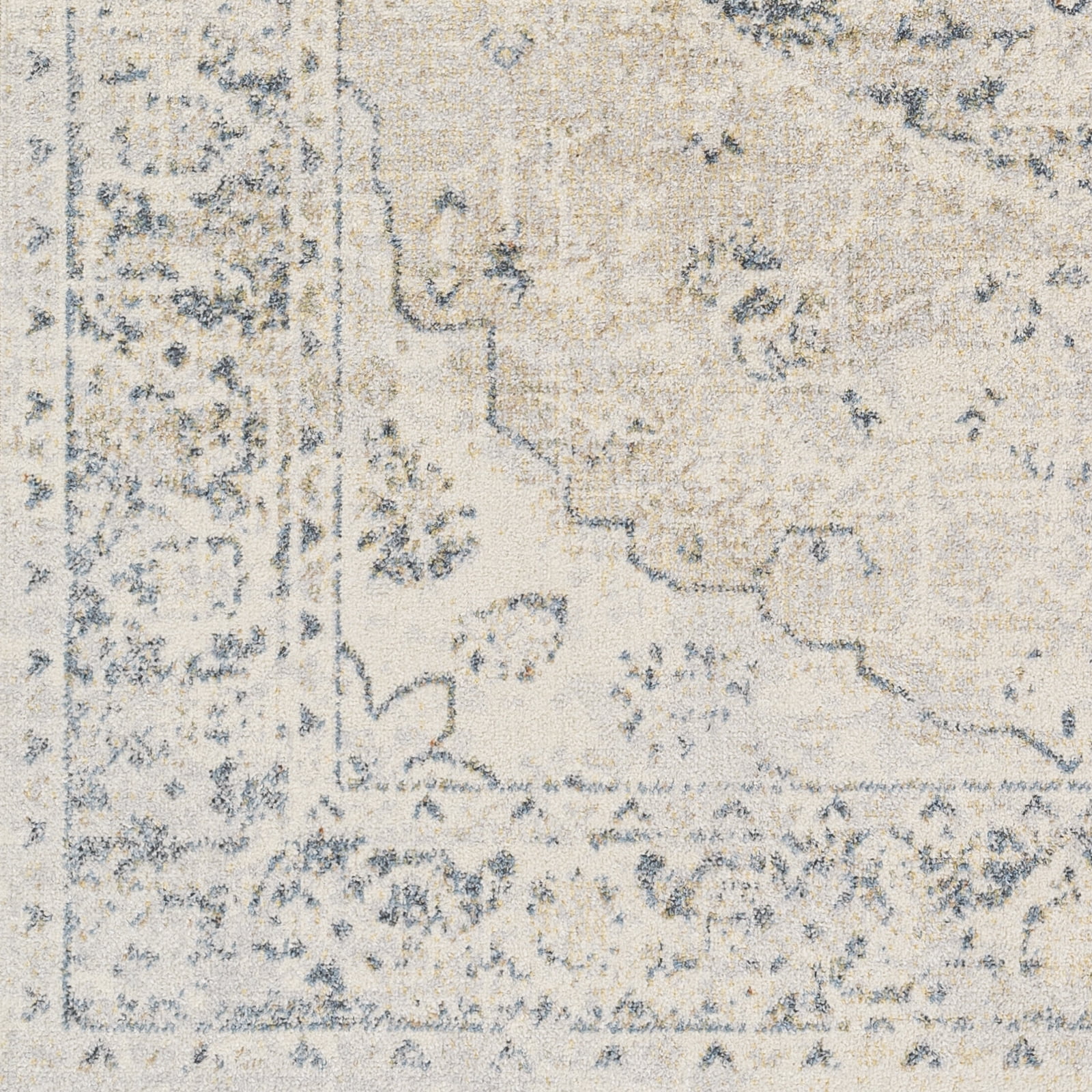Lillian Light Blue/Light Gray 2' x 3' Machine Washable Area Rug