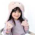 thumbnail image 5 of FlapJackKids - Reversible Sherpa Hat Dino Pink S 6-24M, 5 of 5