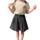 thumbnail image 1 of Odeerbi 1-11 Años Niñas Verano Lino Pantalones Cortos Pata Ancha Casual Transpirable Color Sólido Lindo Ocio Pantalones Cortos, 1 of 5