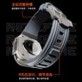 thumbnail image 2 of Adecuado para Apple ultra49mm Pioneer cross nail correa de silicona de alta elasticidad iwatch1-9 hebilla plegable de metal, 2 of 4