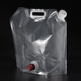thumbnail image 3 of Unique Bargains 10L Collapsible Water Container Bag with Spigot PE Water Jug White, 3 of 7