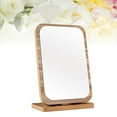 thumbnail image 4 of EeaseCA 1 Pce Miroir de Maquillage de Bureau Miroir Pliant en Bois Grand Miroir Cosmétique de Maquillage, 4 of 7