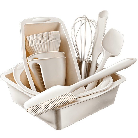 22PCS High Temperature Silicone Baking With Cake Pans and Utensils