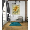 thumbnail image 2 of Epic Graffiti 'Summer Sunflowers I on Barn Board' by Albena Hristova, Canvas Wall Art, 26"x34", 2 of 2