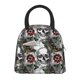 thumbnail image 1 of Disketp Skulls Roses Bolsa Térmica para Almuerzo, Lonchera con Abertura Amplia y Gran Capacidad, Organizador Reutilizable para Mujeres, Hombres y Adultos, 1 of 6