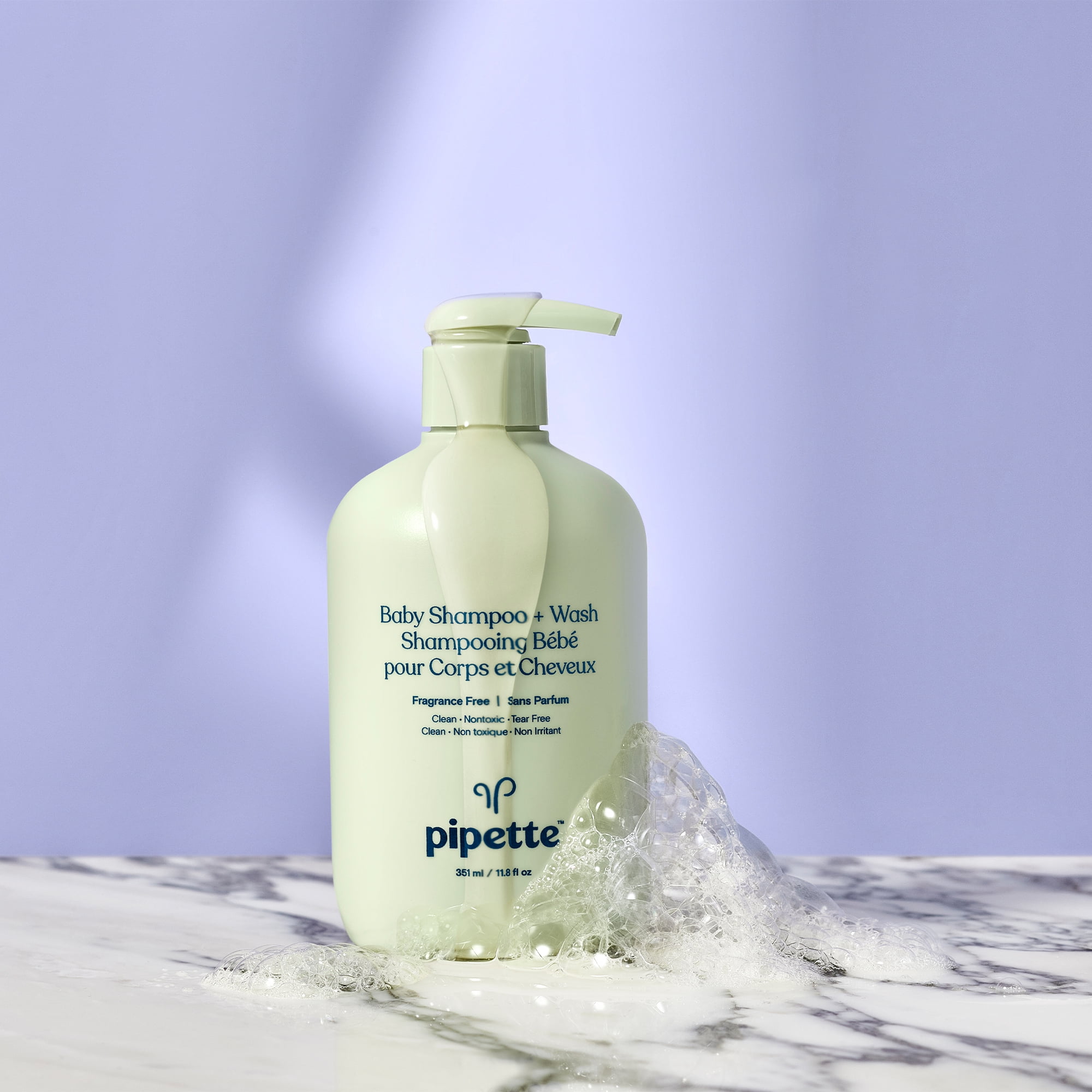 Pipette Tear-Free Baby Shampoo & Fragrance-Free for Sensitive Skin, 11.8 fl oz Walmart.com