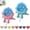 Pink&Blue, variant on 2 PCS Cute Hanging Sponge Holder with Drainage, 2026 New Sponge Holder with Drainage Featuring Legs and Open Draining Design, 3D Printing Countertop Sponge Holders for Kitchen Sink (Orange&Yellow)