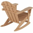thumbnail image 5 of Keller HDPE Plastic Outdoor Rocking Chair in Teak, 5 of 5