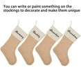 thumbnail image 6 of Custom Christmas Stocking, Jute Burlap Christmas Stockings, 21 Inches Large Family Christmas Stocking, Holiday and Family Stocking for Fireplace Christmas Holiday Party Decoration, 6 of 8
