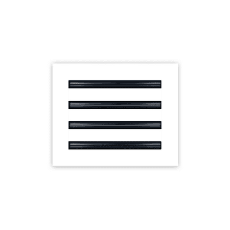

12x10 Modern AC Vent Cover - Decorative White Air Vent - Standard Linear Slot Diffuser - Register Grille for Ceiling Walls & Floors - Texas Buildmart