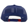 thumbnail image 4 of Pabst Blue Ribbon Embroidered Logo Snapback Hybrid Bill Trucker Hat, 4 of 5