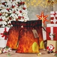 thumbnail image 6 of Rocae Tennis Ball In Fire Print Christmas Drawstring Linen Gift Bag with Drawstrings Treat Bag Goody Present Bags for Christmas Party Favor, 6 of 8