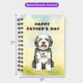 thumbnail image 5 of Cute Old English Sheepdog Loves Dad Happy Father's Day Spiral Bound Journal Dog Lover 5x7in Spiral Notebook - 12008, 5 of 5