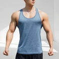 thumbnail image 2 of fatyb Men's Sleeveless Tank Tops Racerback Workout Muscle Tee Athletic Bodybuilding T-Shirts for Men, 2 of 4