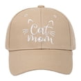 thumbnail image 2 of Mens Hat Unisex Baseball Cat Mom Embroidered Summer Sun Protection Adjustable Hard Top Cat Lover Mens Hats And Caps, 2 of 3