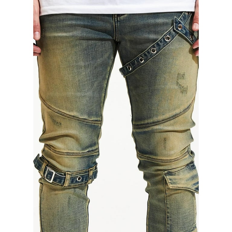 Embellish NYC Men's Topi Moto Buckle Straps Distressed Embellish NYC Men's Topi Moto Buckle Straps Distressed
