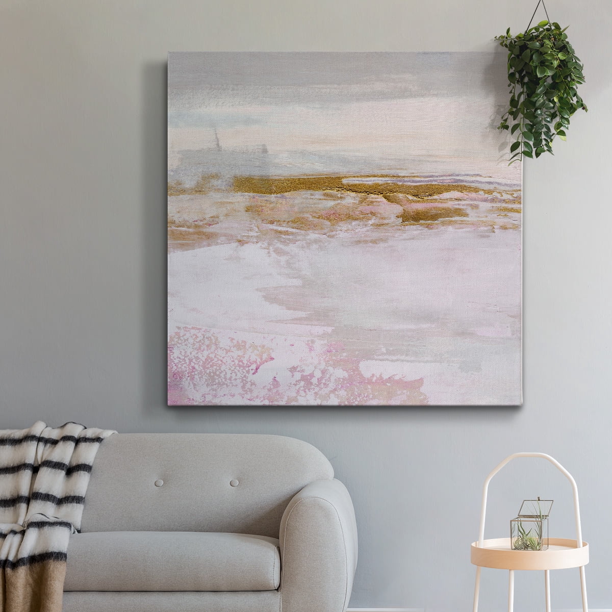 Wexford Home Magenta Skyline I-Premium Gallery Wrapped Canvas, 24" x 24" - Ready to Hang