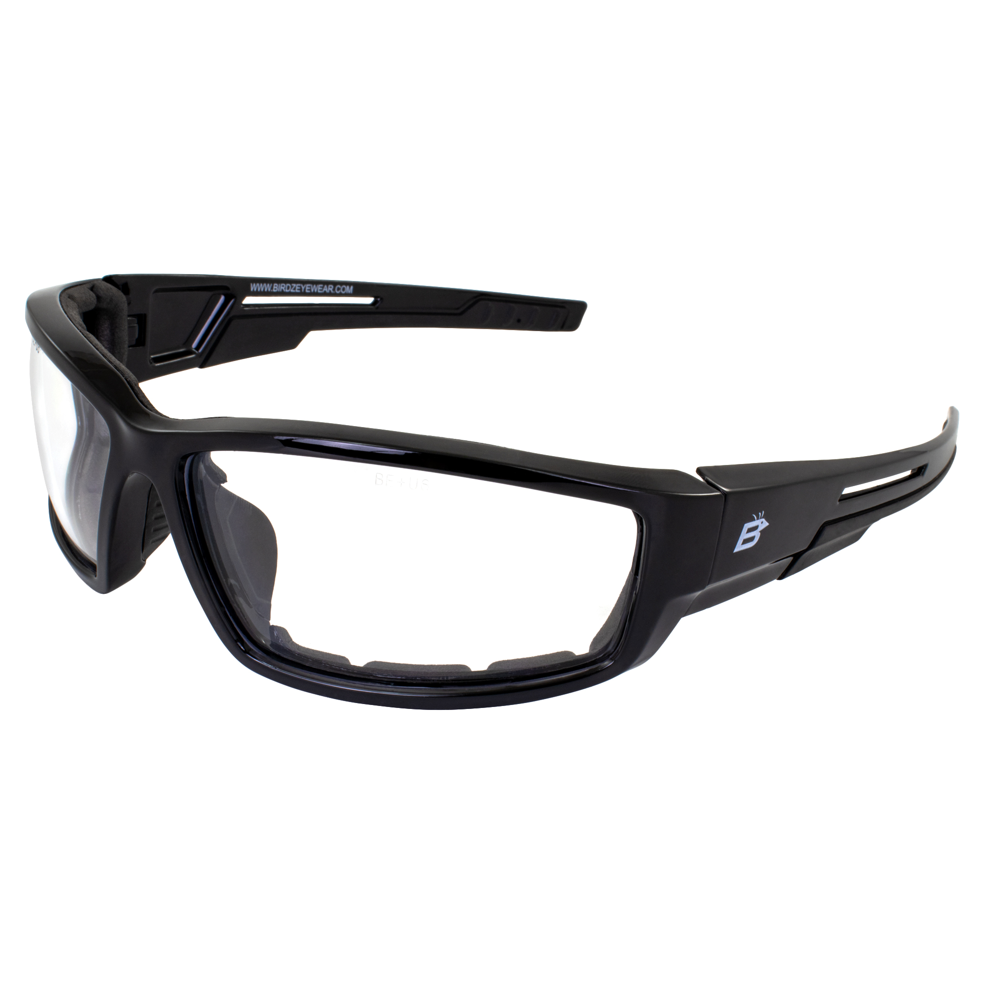 Birdz Eyewear Swoop Anti-Fog Padded Motorcycle Riding Sunglasses Black Frame Lenses for Day & Night ANSI Z87 .1 - image 3 of 7