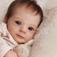 thumbnail image 4 of Muñeca Reborn MYREBABY Claire de 17 pulgadas con ojos azules y cabello castaño, 4 of 6