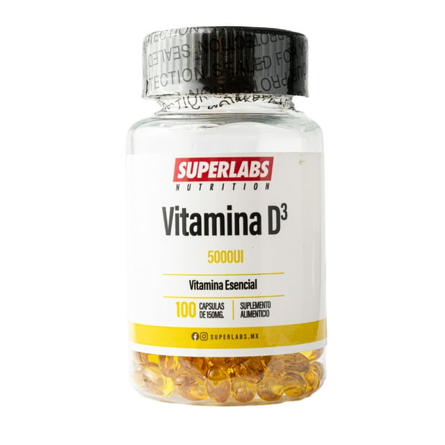 Superlabs Nutrition Vitamina D3 5000 Iu 100 Softgels Sfn