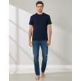 thumbnail image 3 of Playera Hombre 100% Algodón Corte Regular Color Azul Marino, 3 of 4