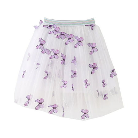

Rovga Toddler Girl Dresses Summer Fashion Dress Princess Dress Casual Dress Butterflies Tutu Mesh Outwear Kids Clothing