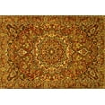 thumbnail image 1 of Ahgly Company Machine Washable Indoor Rectangle Persian Yellow Traditional Area Rugs, 6' x 9', 1 of 4