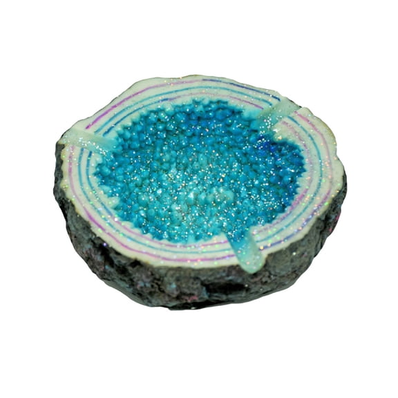 Sparkling Geode Ashtray - 4.5" / Blue