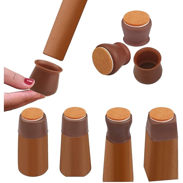 4 Clavos De Fieltro Antiarañazos Para Sillas HEICO – Cabezal Plano 20mm – Protege Suelos – Hecho En Reino Unido