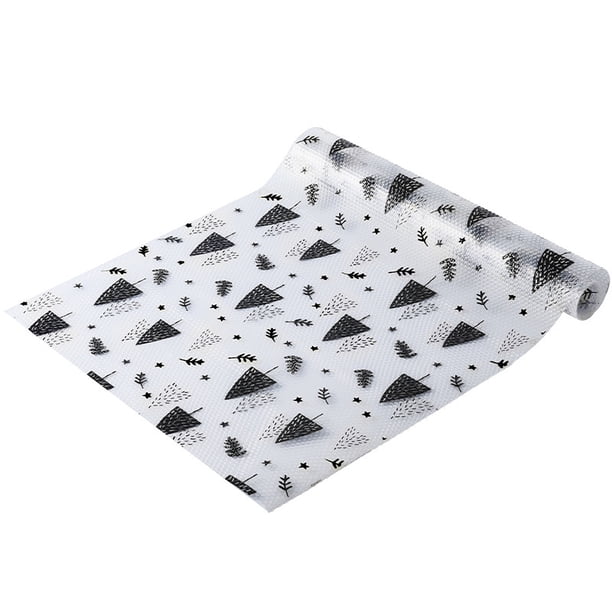 Revestimiento de estantes, alfombrilla de nevera no adhesiva de EVA para cajón de armario, alfombrilla de nevera de cocina impermeable, revestimiento de armario lavable para cocina hogar 17.7 x 47.2 JAMW Sencillez