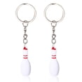 thumbnail image 6 of 16Pcs Bowling Key Chains Sports Keychain Favors Silver Metal Alloy Resin Favor Carnival Reward Fillers Souvenir Decorations Charm Keyring DIY, 6 of 6