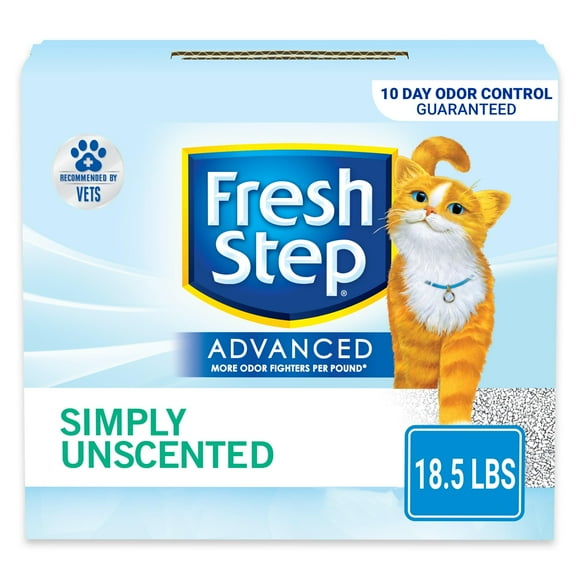 Arena para gatos Fresh Step Advanced, simplemente sin perfume, 8,4 kg