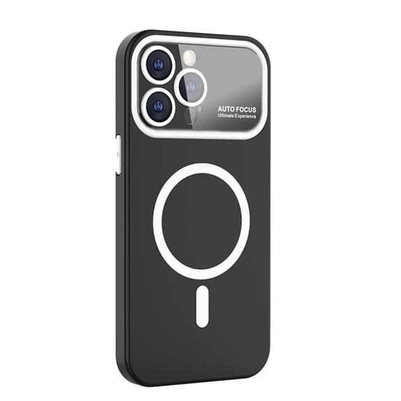 Cover for iPhone 14, Compatible with MagSafe Case,Slim Rubber Full Camera Lens Protector Cover Shockproof Soft TPU Anti-Scratch Case, black