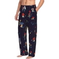 thumbnail image 2 of Sigee Mushrooms3 Print Men's Pajama Pants - Soft Lounge Sleep Bottoms with Elastic Waistband and Pockets-Medium, 2 of 9
