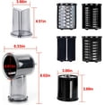 thumbnail image 2 of PQPO Slicer Shredder Grater Attachment For Kitchenaid Stand Mixer with 5 Blades, Compatible with Kitchenaid Mixer Attachments,Cheese Grater Attachments, 2 of 7